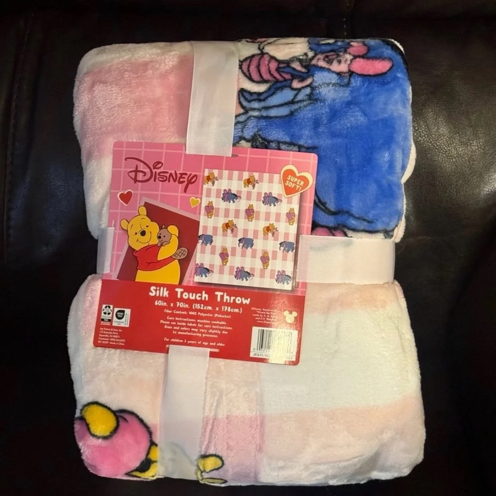 Disney Silk Touch Throw - Pink and Blue